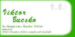 viktor bucsko business card